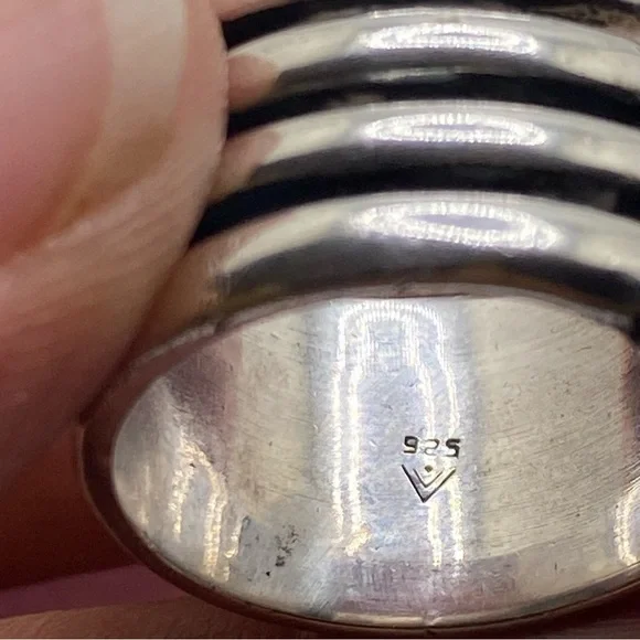 Rare Silpada Women's Faceted Smoky Quartz Sterling Silver Ring Size 7.5 - Picture 3 of 8